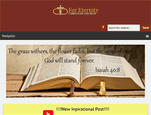 Tablet Screenshot of foreternitychristianchurch.org